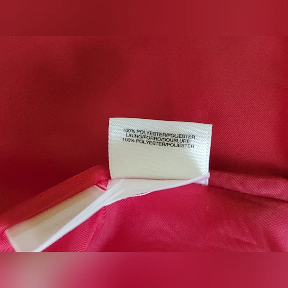 Le Suit Women Size 16 Pink Polyester Blazer Skirt Suit Lined Notch Collar 2PC - Picture 15 of 16